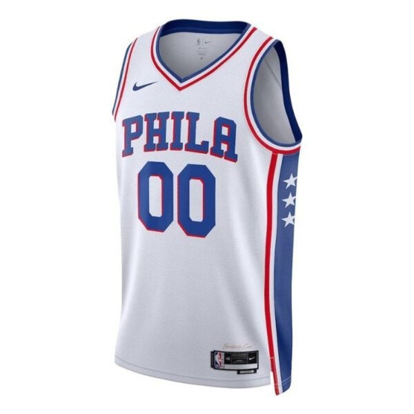 Camisa NBA - Philadelphia 76ers - 2023 Branco - Edição Associação - Imagen 2