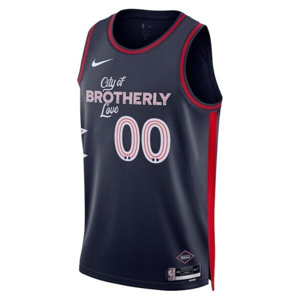 Camisa NBA - Philadelphia 76ers - 23/24 - Azul Marinho - Edição Cidade - Imagen 2