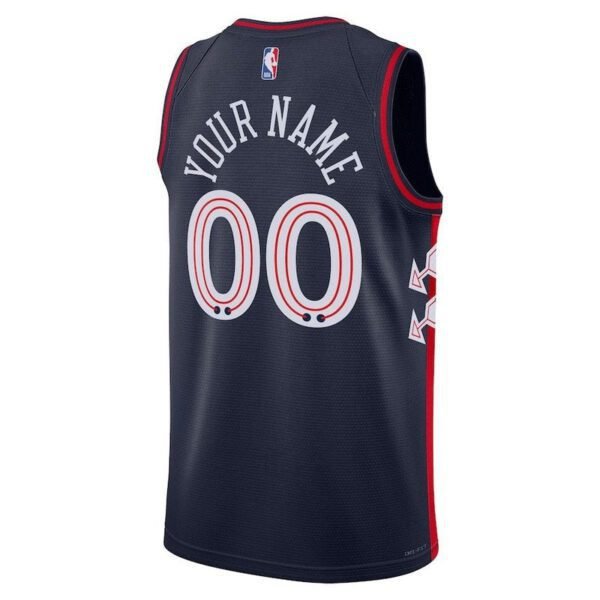Camisa NBA - Philadelphia 76ers - 23/24 - Azul Marinho - Edição Cidade - Imagen 3