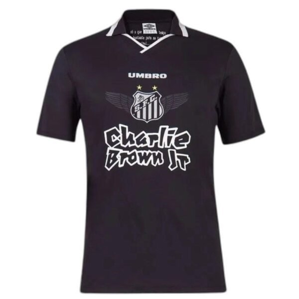 Camisa Santos Charlie Marrom JR Preto - Versão Torcedor