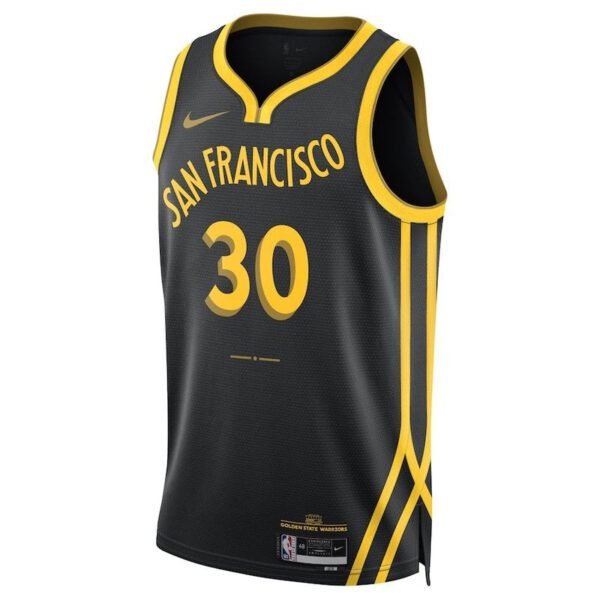 Camisa NBA Stephen Curry - Golden State Warriors - 23/24 - Preto - Edição Cidade - Imagen 2