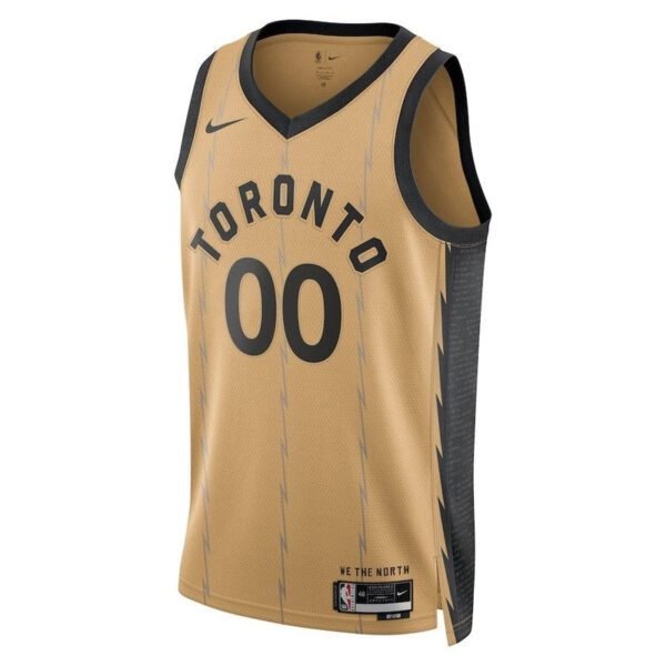 Camisa NBA - Toronto Raptors - 23/24 - Ouro - Edição Cidade - Imagen 2