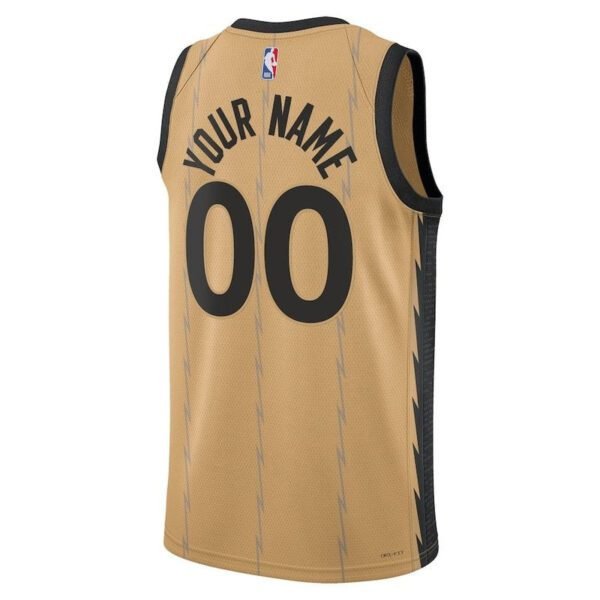 Camisa NBA - Toronto Raptors - 23/24 - Ouro - Edição Cidade - Imagen 3
